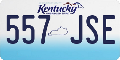 KY license plate 557JSE