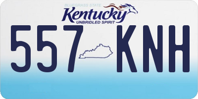 KY license plate 557KNH