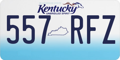 KY license plate 557RFZ