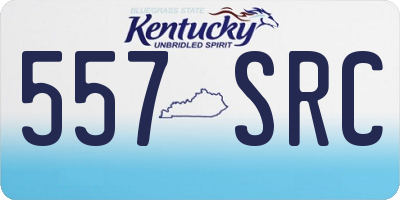 KY license plate 557SRC