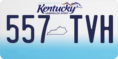 KY license plate 557TVH