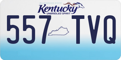 KY license plate 557TVQ