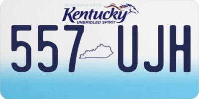 KY license plate 557UJH