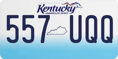 KY license plate 557UQQ