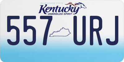 KY license plate 557URJ