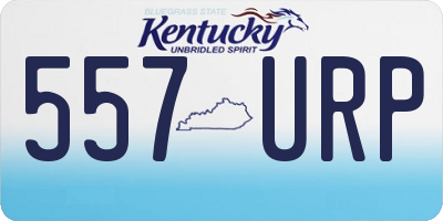 KY license plate 557URP