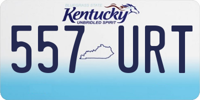 KY license plate 557URT