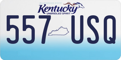 KY license plate 557USQ