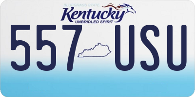 KY license plate 557USU