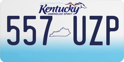 KY license plate 557UZP