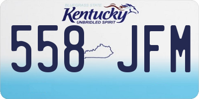 KY license plate 558JFM