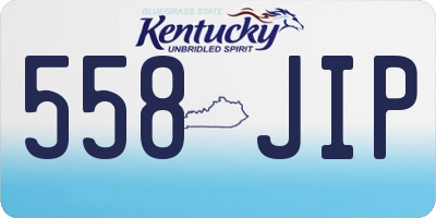 KY license plate 558JIP