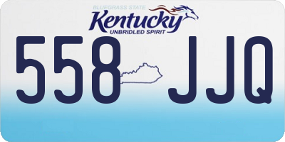 KY license plate 558JJQ