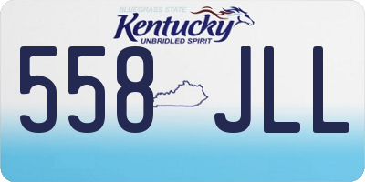 KY license plate 558JLL