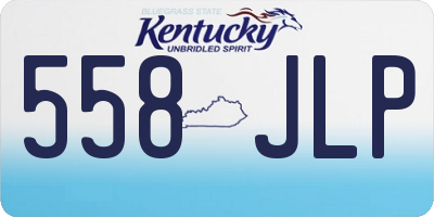 KY license plate 558JLP