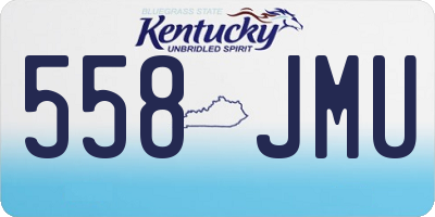 KY license plate 558JMU
