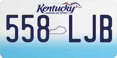 KY license plate 558LJB