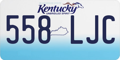 KY license plate 558LJC