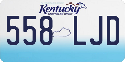 KY license plate 558LJD