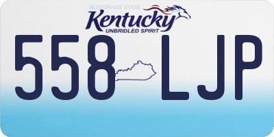 KY license plate 558LJP