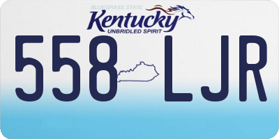 KY license plate 558LJR