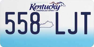 KY license plate 558LJT