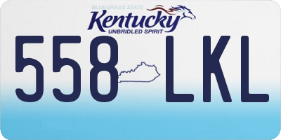 KY license plate 558LKL