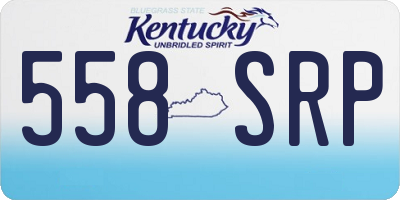 KY license plate 558SRP