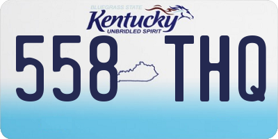 KY license plate 558THQ