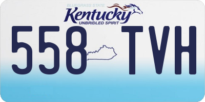 KY license plate 558TVH