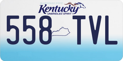KY license plate 558TVL