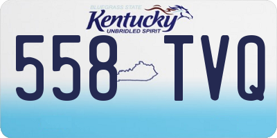 KY license plate 558TVQ