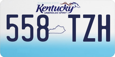 KY license plate 558TZH