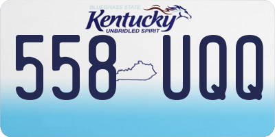 KY license plate 558UQQ