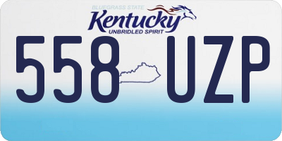 KY license plate 558UZP