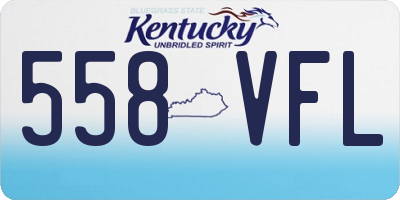 KY license plate 558VFL