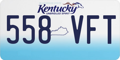 KY license plate 558VFT
