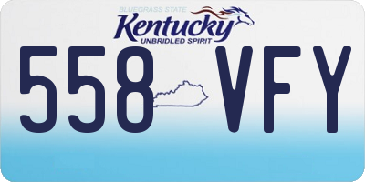 KY license plate 558VFY