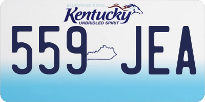KY license plate 559JEA