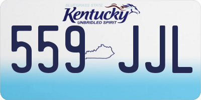 KY license plate 559JJL