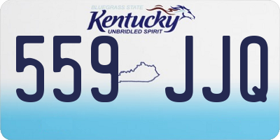 KY license plate 559JJQ