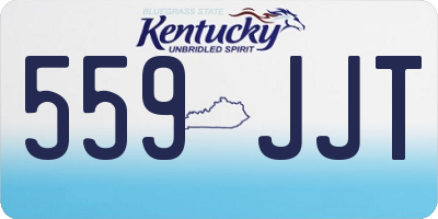 KY license plate 559JJT