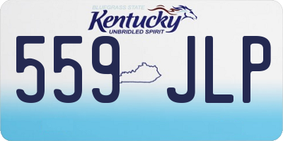 KY license plate 559JLP