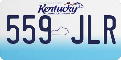 KY license plate 559JLR