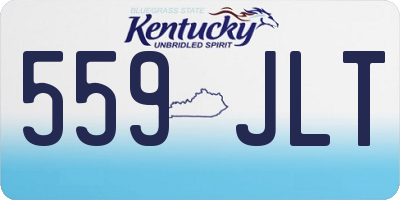 KY license plate 559JLT