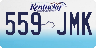 KY license plate 559JMK