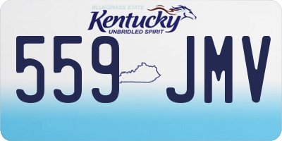KY license plate 559JMV