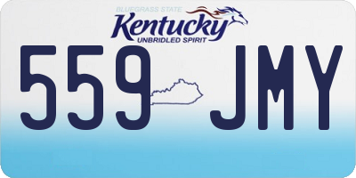KY license plate 559JMY