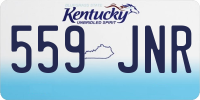 KY license plate 559JNR