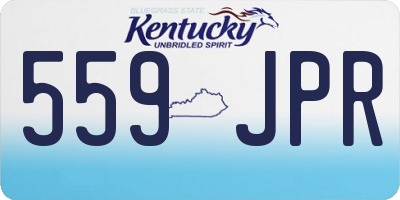 KY license plate 559JPR
